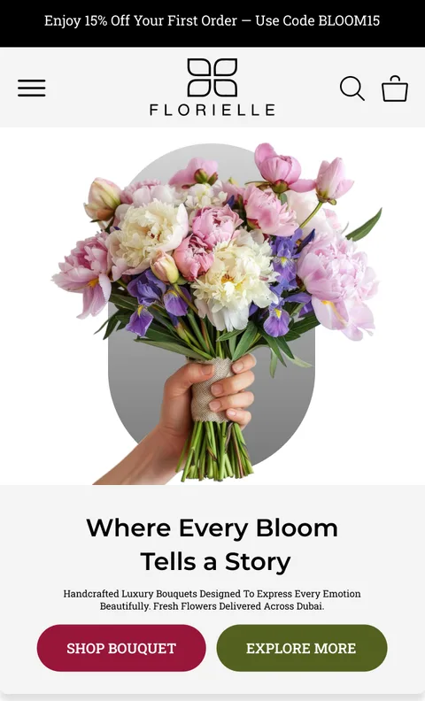 Florielle, home page