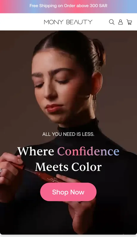 Mony Beauty, campaign page